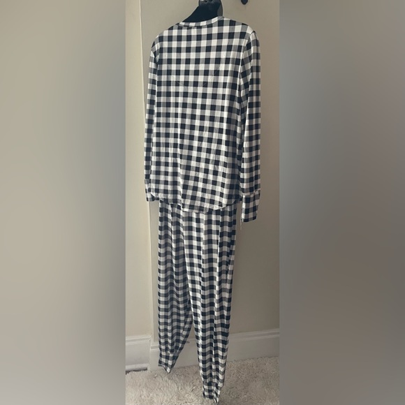 Cynthia Rowley Black & White Checkered 2pc Pj Set Size XL - Picture 4 of 14